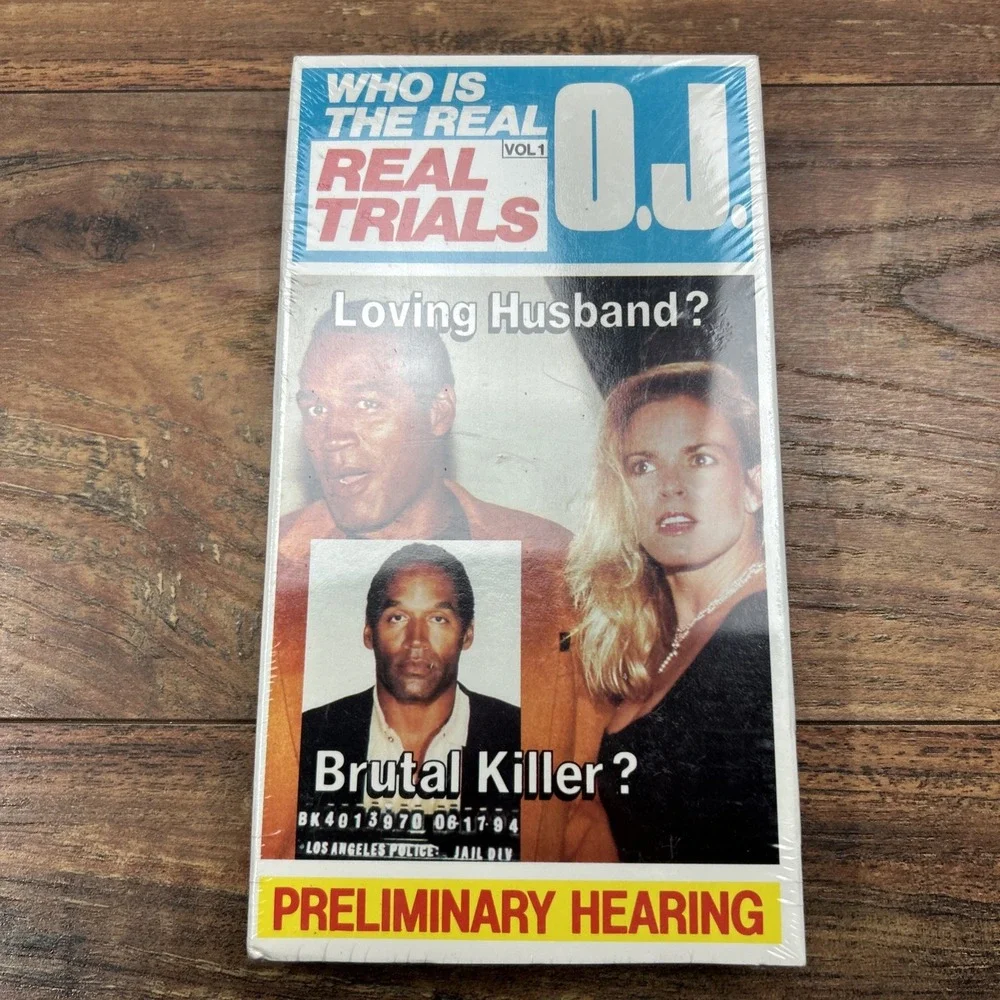 Real Trials Vol. 1 Who Is The Real OJ Simpson Preliminary Hearing VHS Sealed New